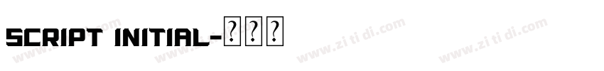 Script Initial字体转换
